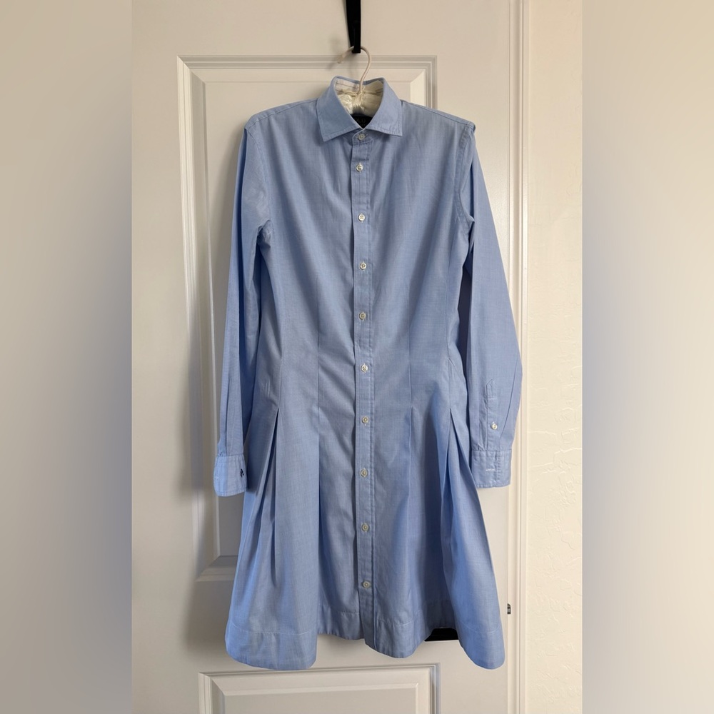Polo by Ralph Lauren Sky Blue Long Sleeve Dress